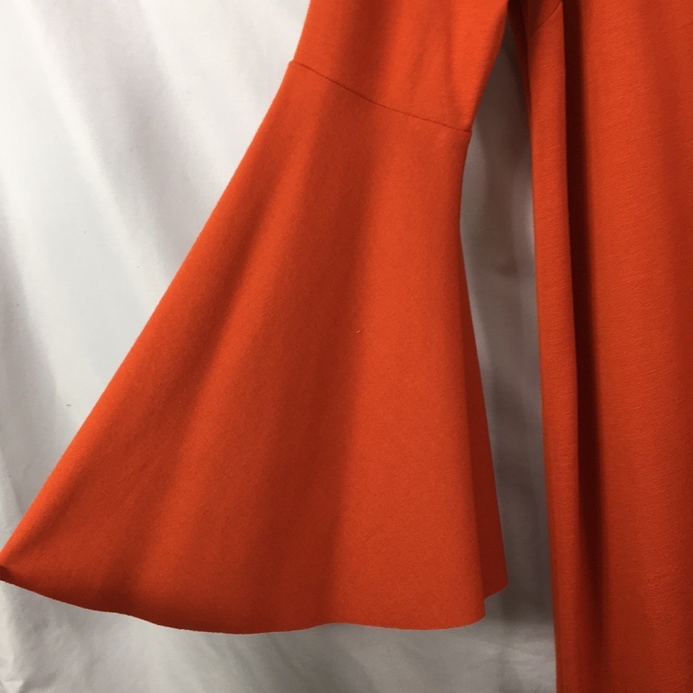 ASOS Orange Maternity Bell Sleeve Maxi Dress Size 14 NEW With Tags - Picture 6 of 10